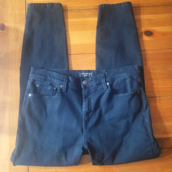 Banana Republic Women's Black Women's Mid Rise Skinny Fit Jeans - Size 31/12 - Picture 5 of 10